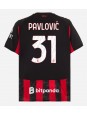 AC Milan Strahinja Pavlovic #31 Replika Hemmakläder 2025-26 Kortärmad